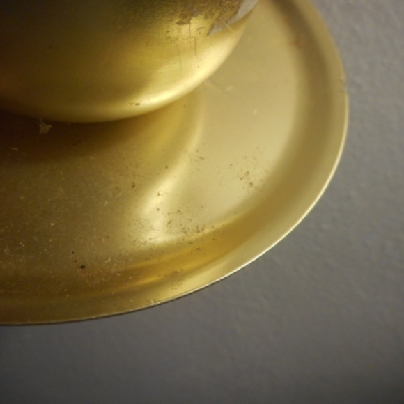 Vintage Tiki Table Lamp Torch Outdoor Light Aluminum Brass Gold - Picture 5 of 5